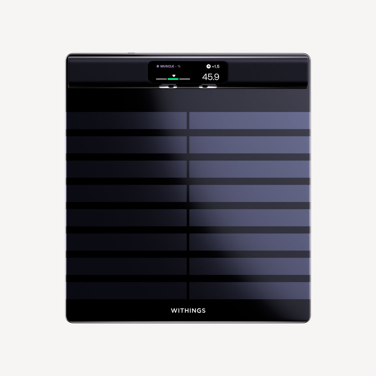 Bracelet en cuir incurvé vert kaki & argent