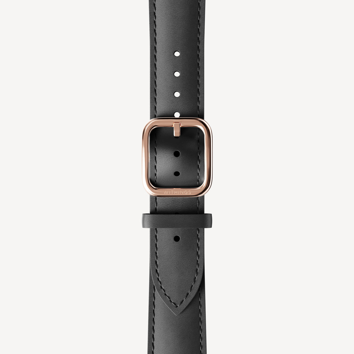 Bracelet en cuir courbé Bordeaux