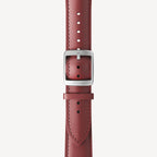Bracelet en cuir courbé Bordeaux