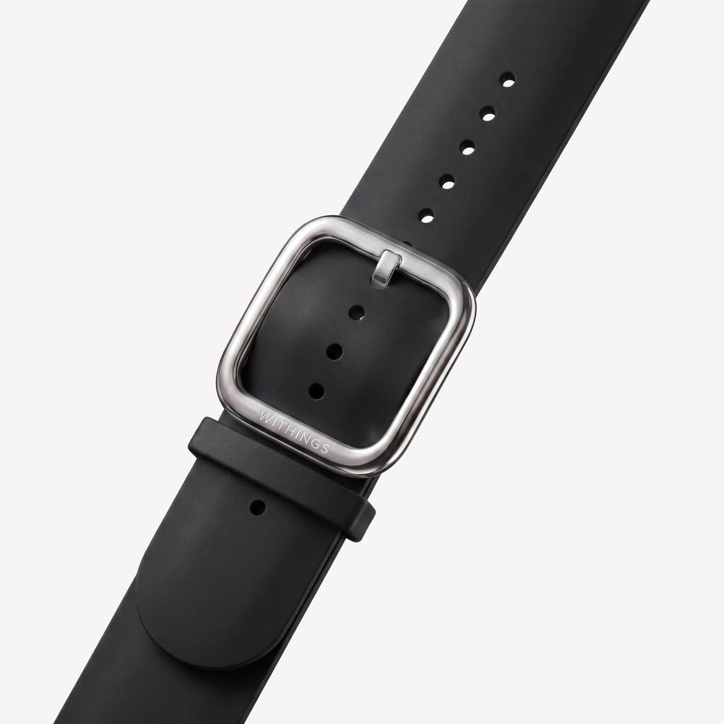 Bracelet Sport Premium en Fluoroélastomère Noir