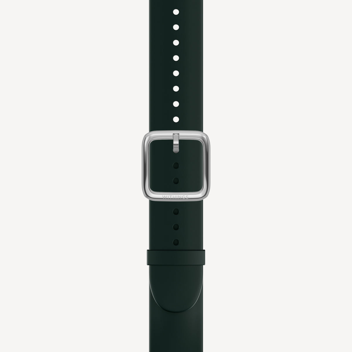 Bracelet sport premium en fluoroélastomère bleu nuit & argent