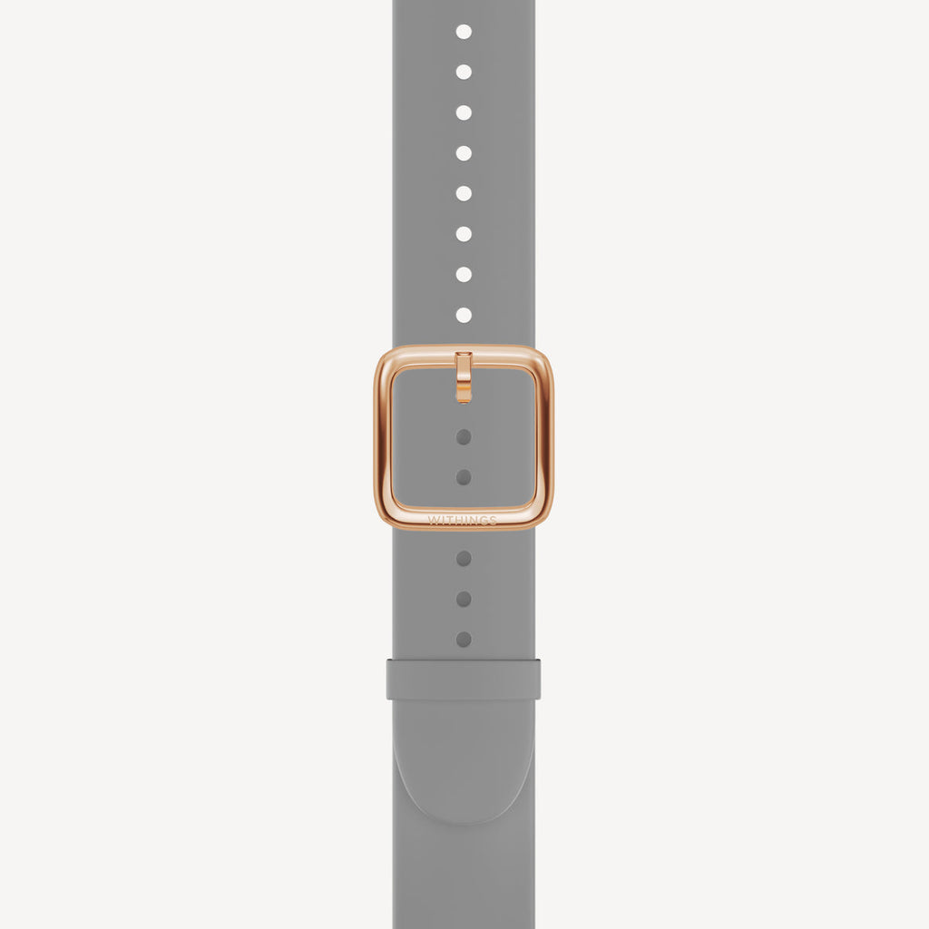 Bracelet Sport Premium en Fluoroélastomère Gris