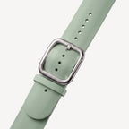 Bracelet sport premium en fluoroélastomère vert clair & argent