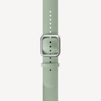 Bracelet sport premium en fluoroélastomère vert clair & argent
