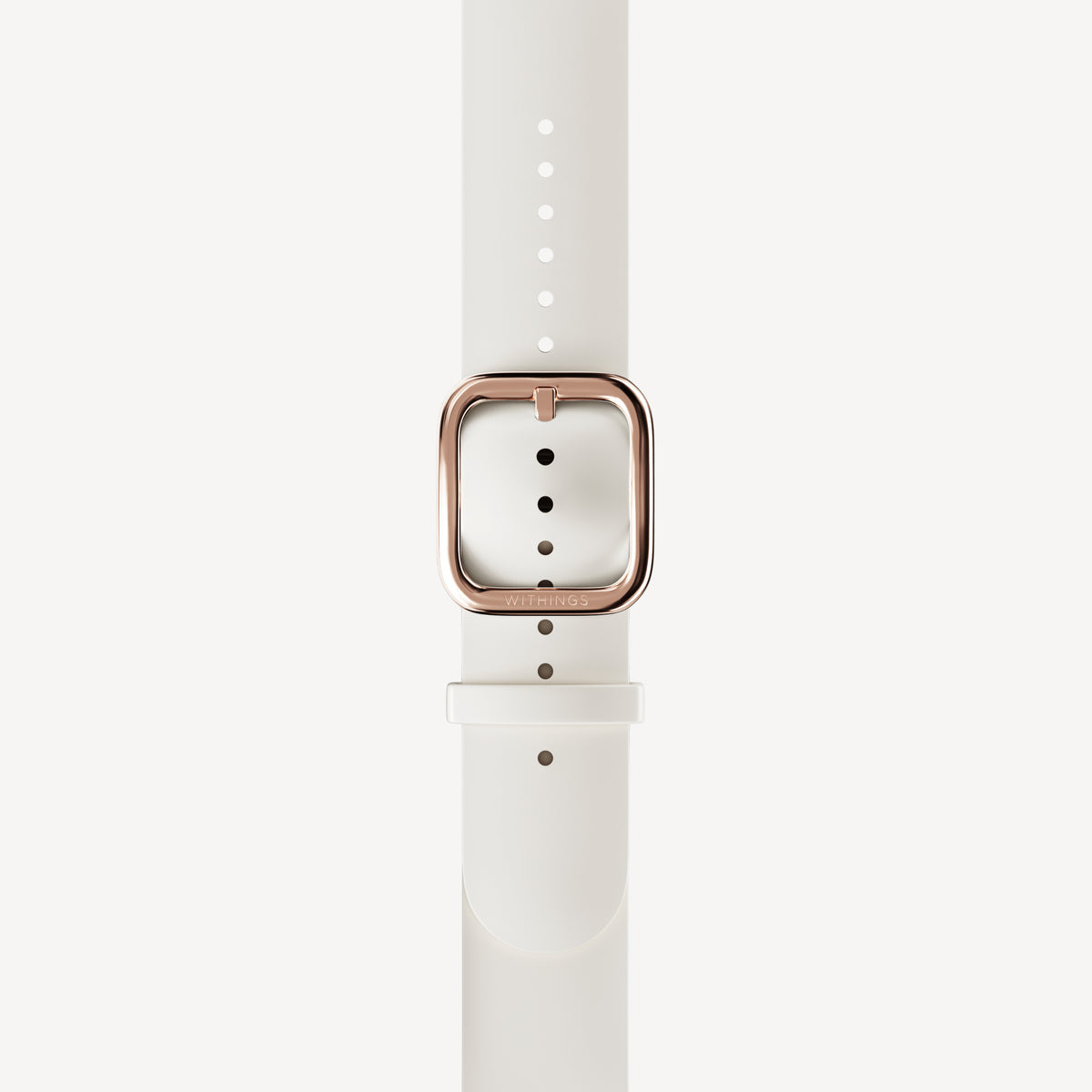 Bracelet sport premium en fluoroélastomère vert clair & argent