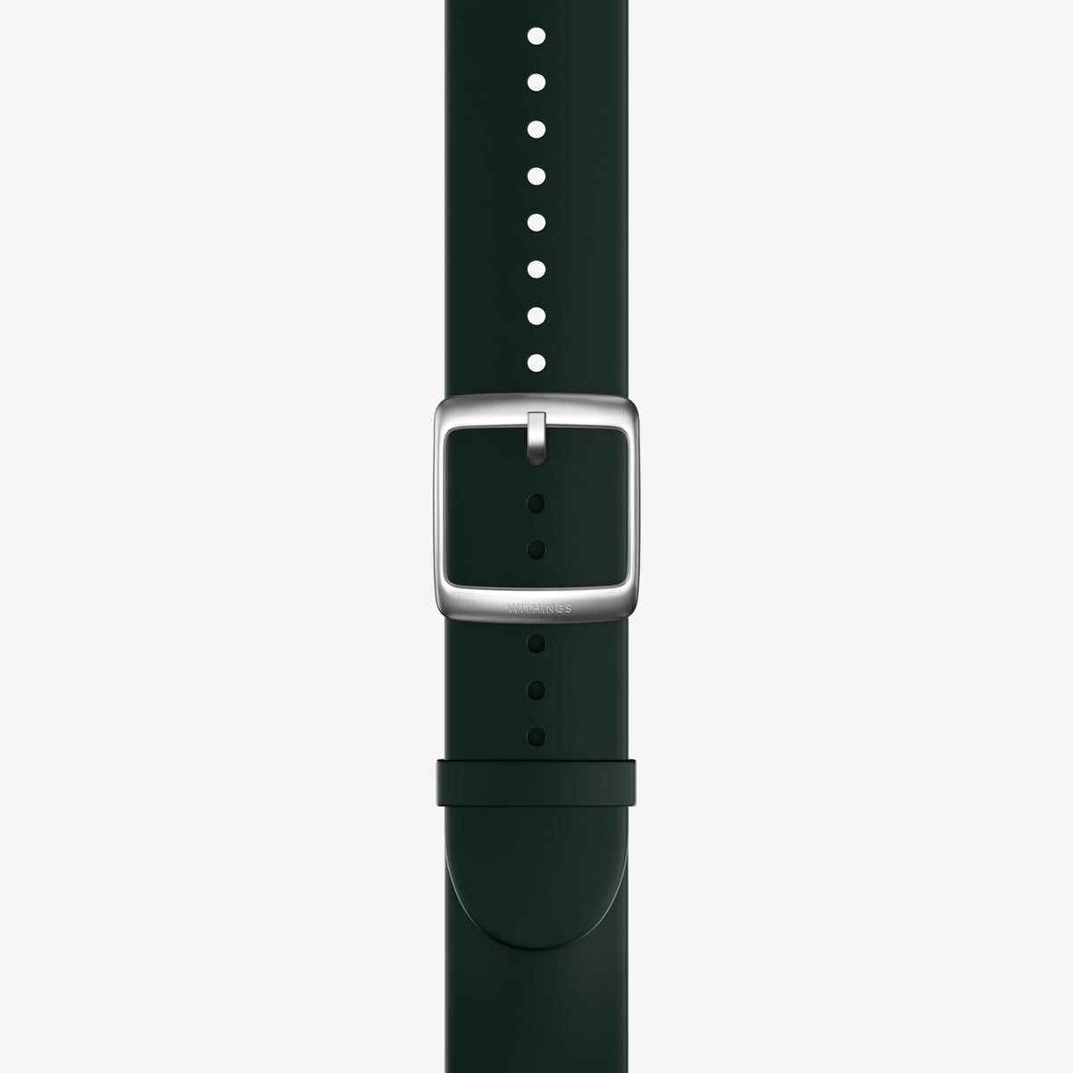 Bracelet Sport Premium Fluoroélastomère Vert & Argent