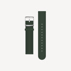 Bracelet Sport Premium Fluoroélastomère Vert & Argent