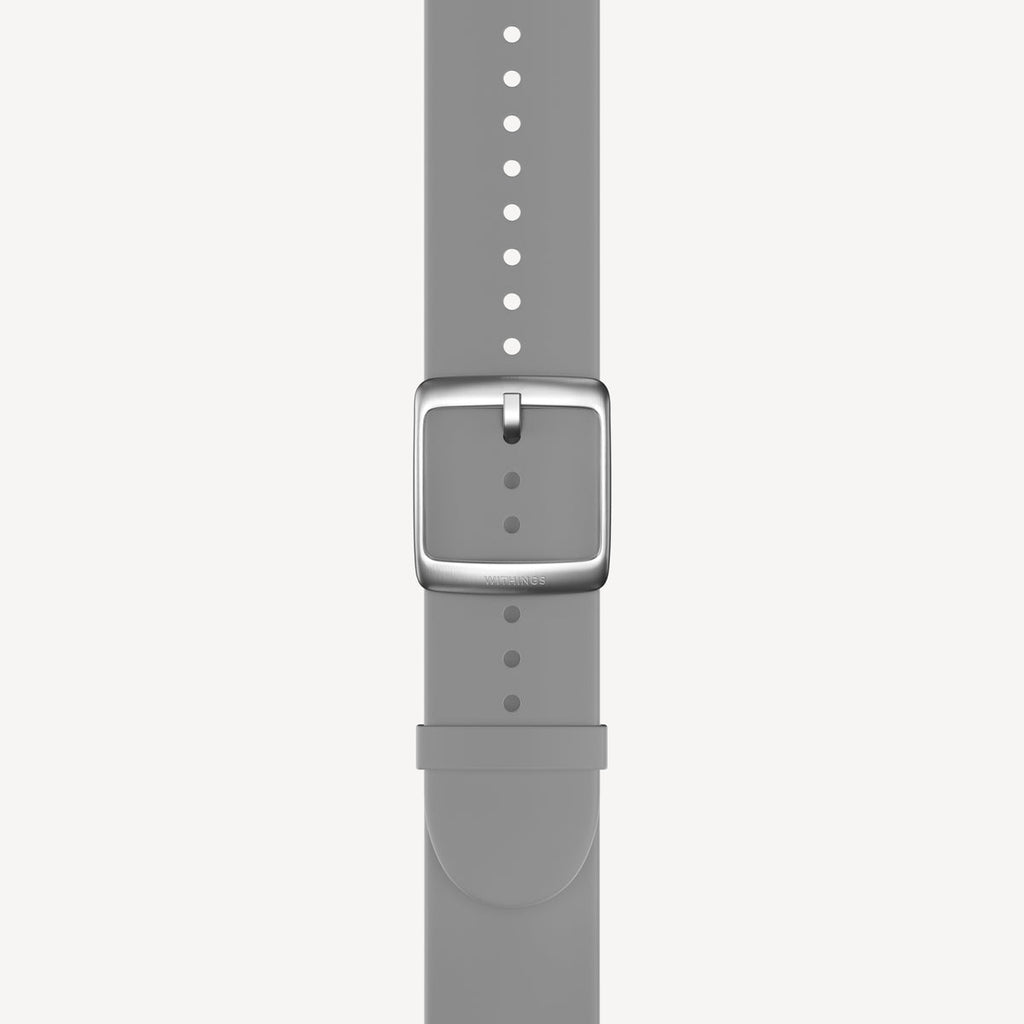 Bracelet Sport Premium en Fluoroélastomère Gris