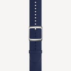 Bracelet sport premium en fluoroélastomère bleu nuit & argent