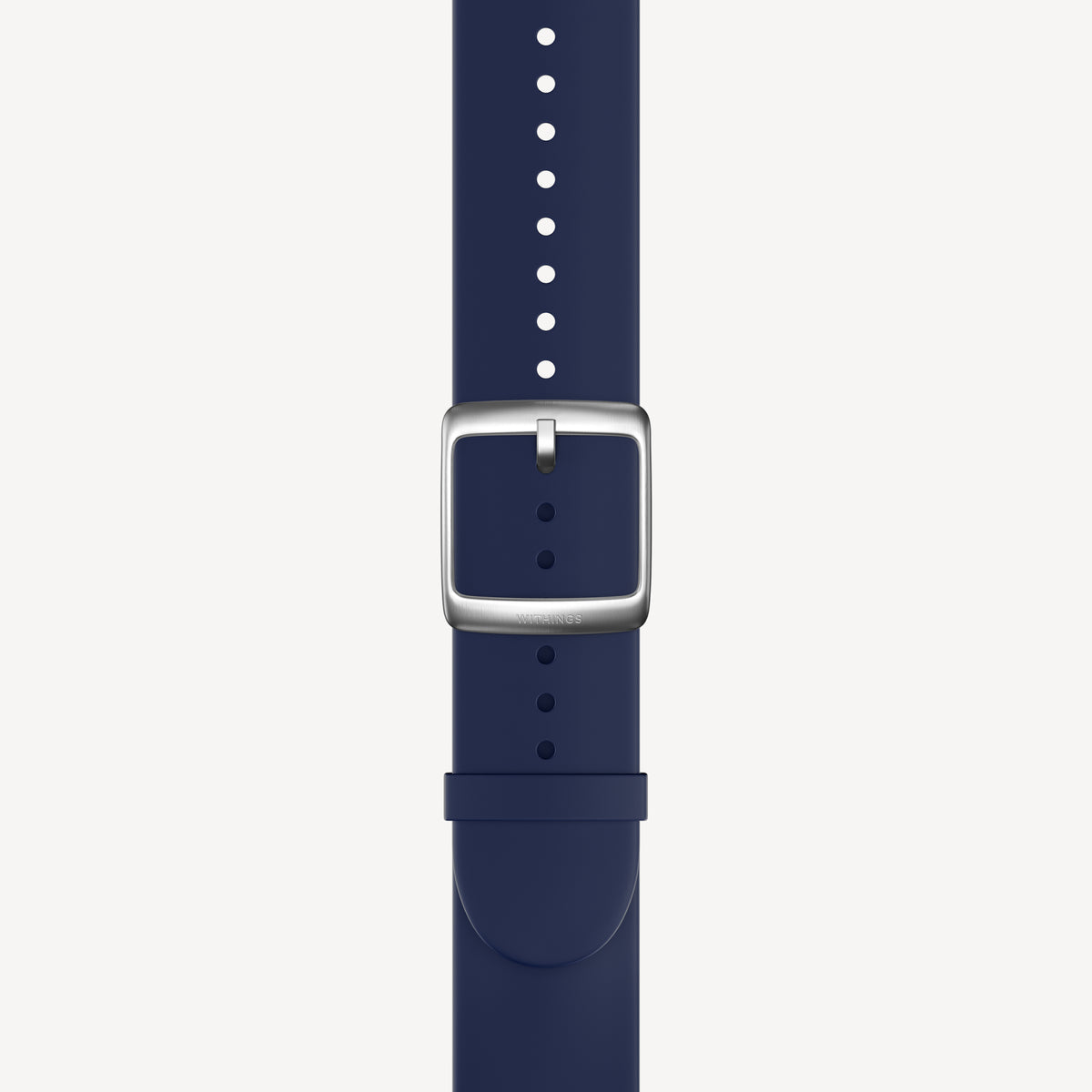 Bracelet sport premium en fluoroélastomère bleu nuit & argent